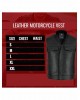 Premium Leather Motercycle Vest-2