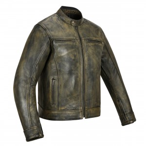 Grimsby Retro Cowhide Leather Jacket