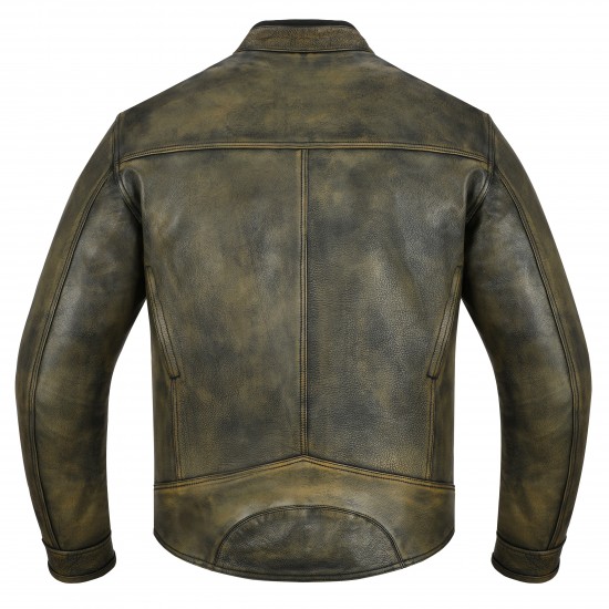 Grimsby Retro Cowhide Leather Jacket