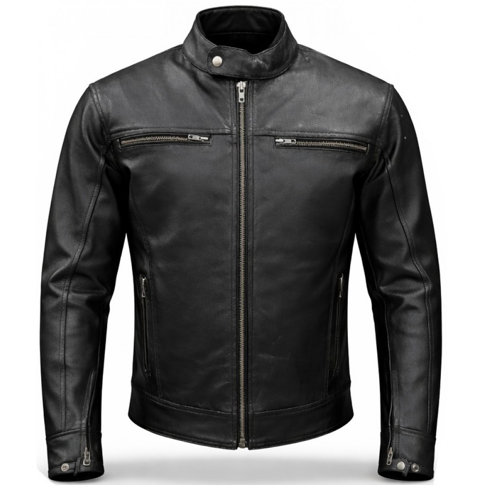 Grimsby-1 Cowhide Leather Jacket