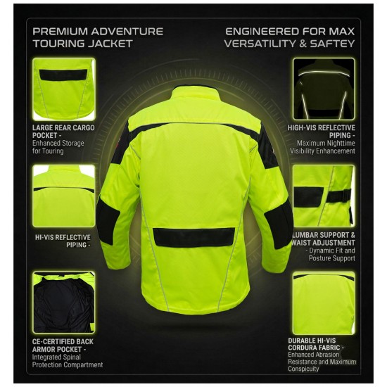 Long Yellow Textile Jacket