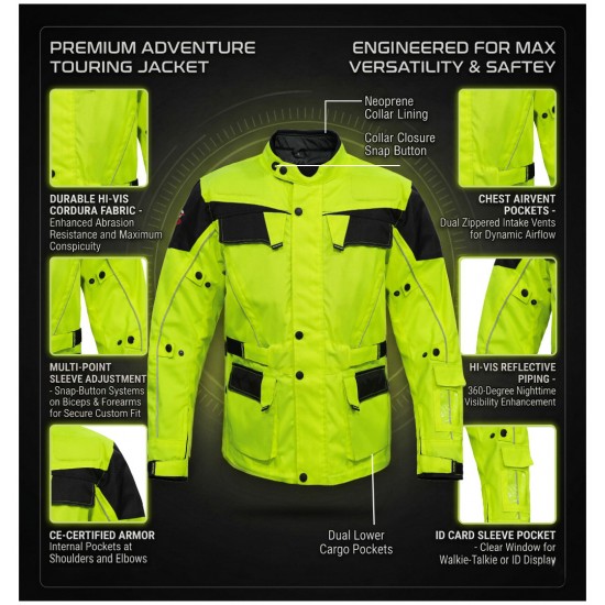 Long Yellow Textile Jacket