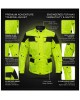 Long Yellow Textile Jacket